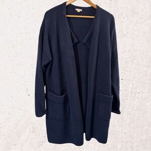 GAP Blue Open-Front Cardigan Sweater